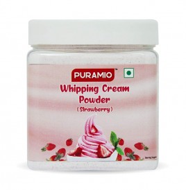 Puramio Whipping Cream Powder (Strawberry)  Plastic Jar  250 grams